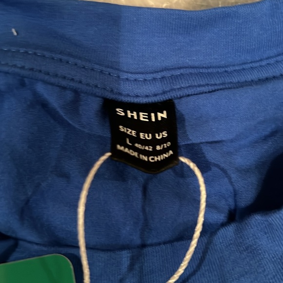 Rock n roll Large motorcycle t shirt  2 silver chains and fish net hose all NWT - Picture 4 of 5